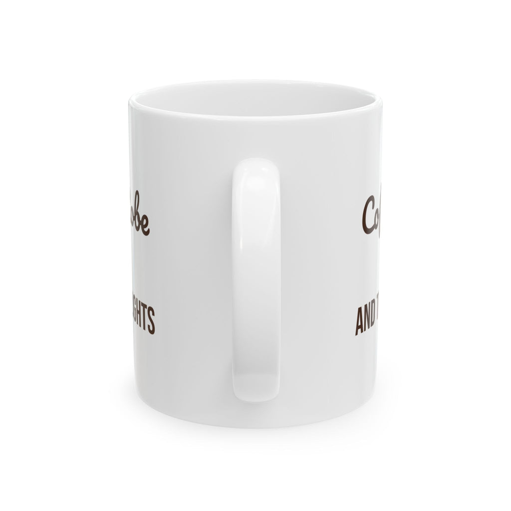 Christmas Morning Coffee Mug Coffee Robe And Twinkle Lights Cozy