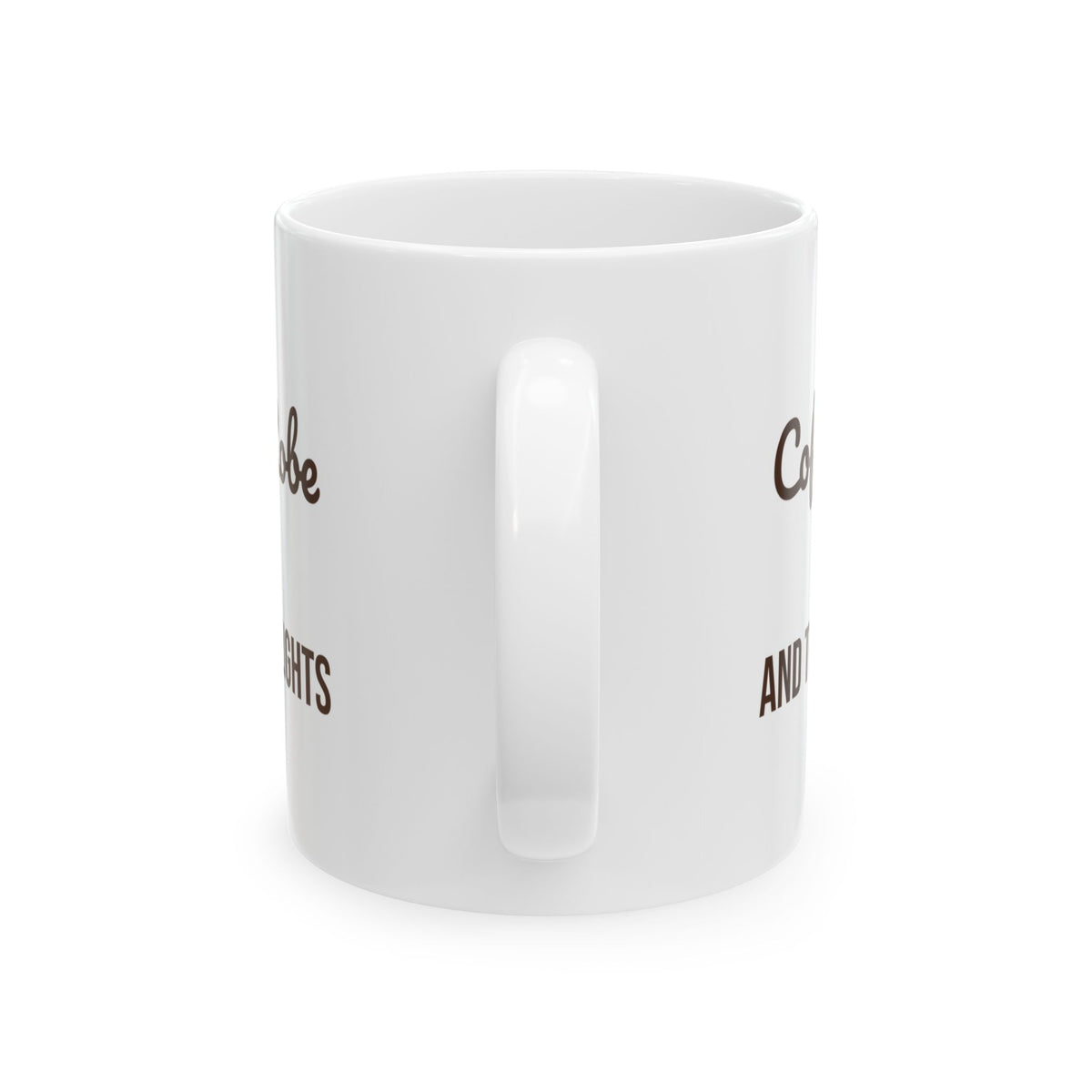 Christmas Morning Coffee Mug Coffee Robe And Twinkle Lights Cozy