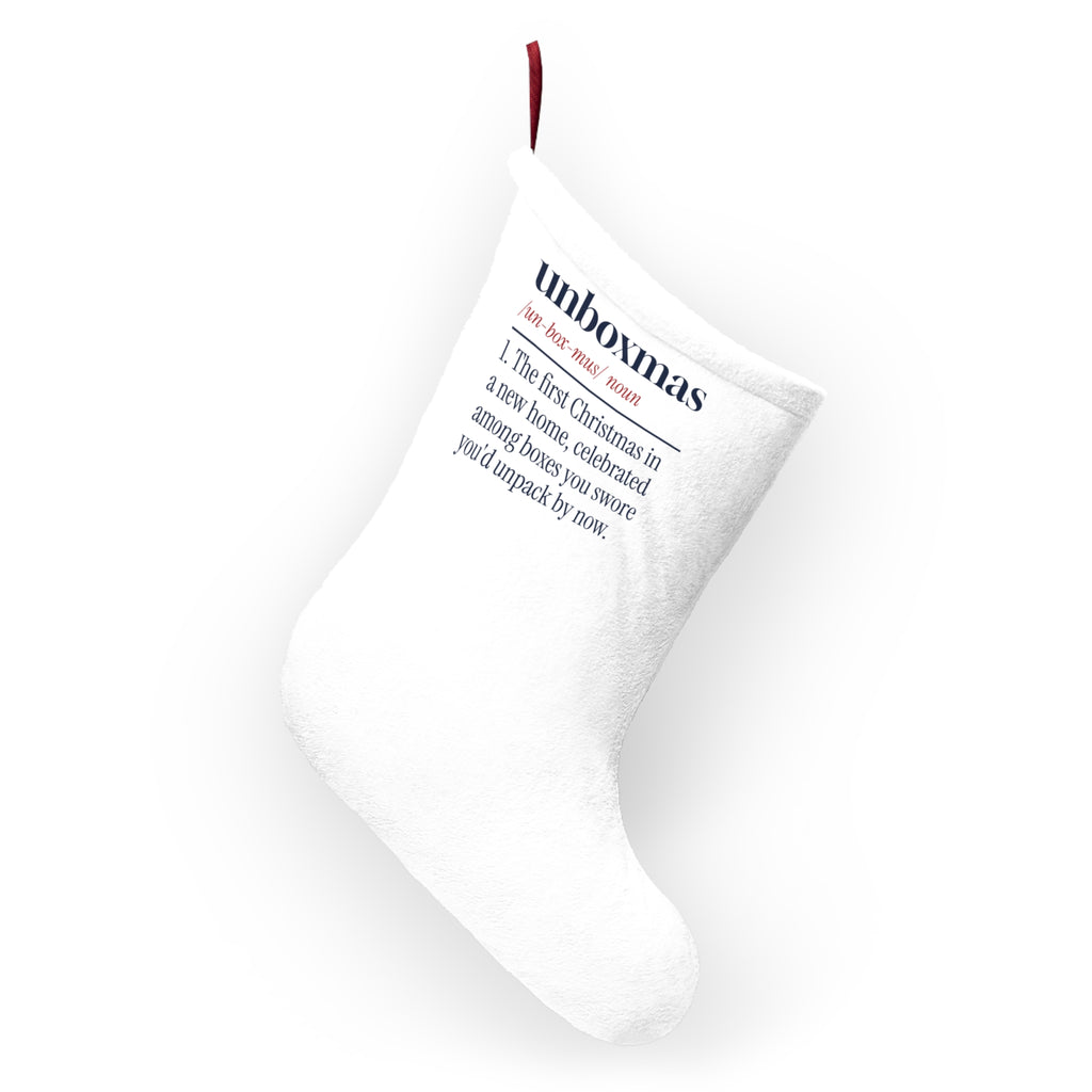 Funny Christmas Stocking Unboxmas Definition For New Homeowners