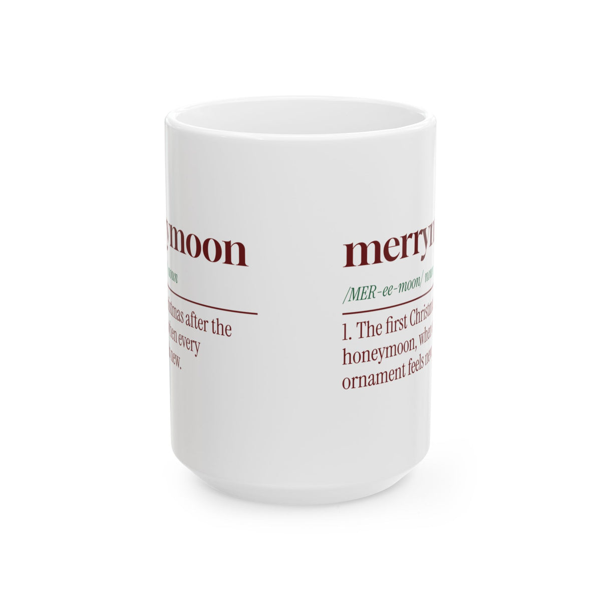 Christmas Coffee Mug Merrymoon Dictionary Definition Newlyweds