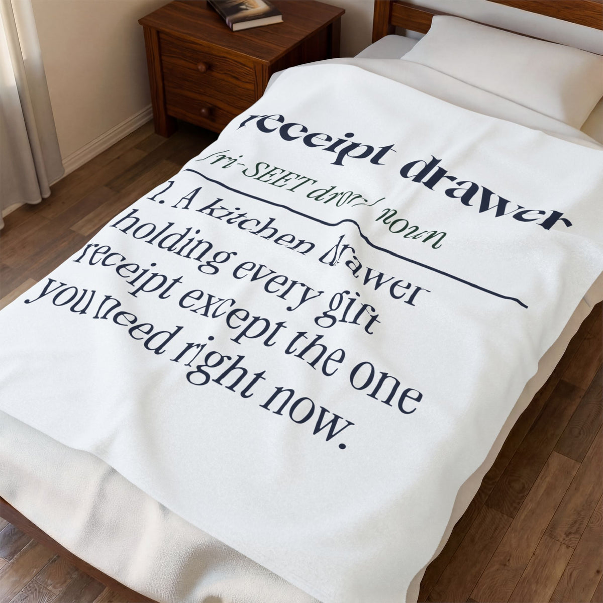 Funny Christmas Throw Blanket Receipt Drawer Definition For Shoppers
