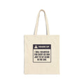 Funny Introvert Holiday Tote Bag I Volunteer For Every Ice Run