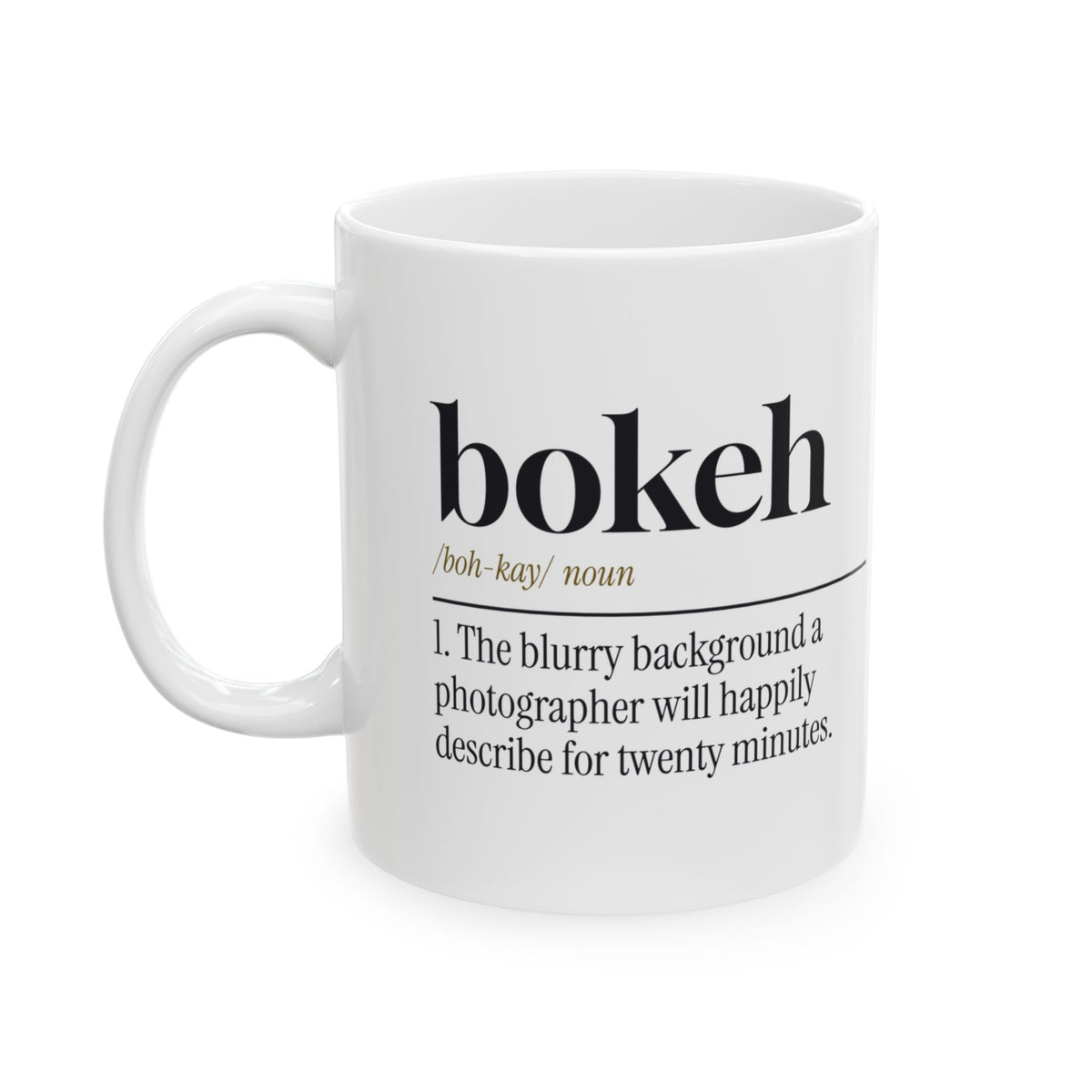 Funny Photography Coffee Mug Bokeh Dictionary Definition