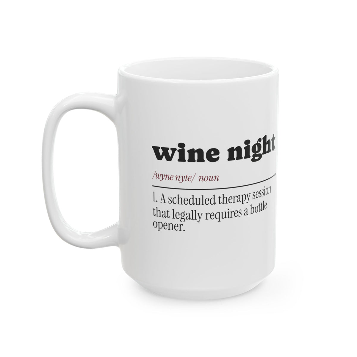 Wine Night Dictionary Coffee Mug Funny For Best Friends