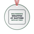 Funny Christmas Ornament New Parents Wrapped At Naptime