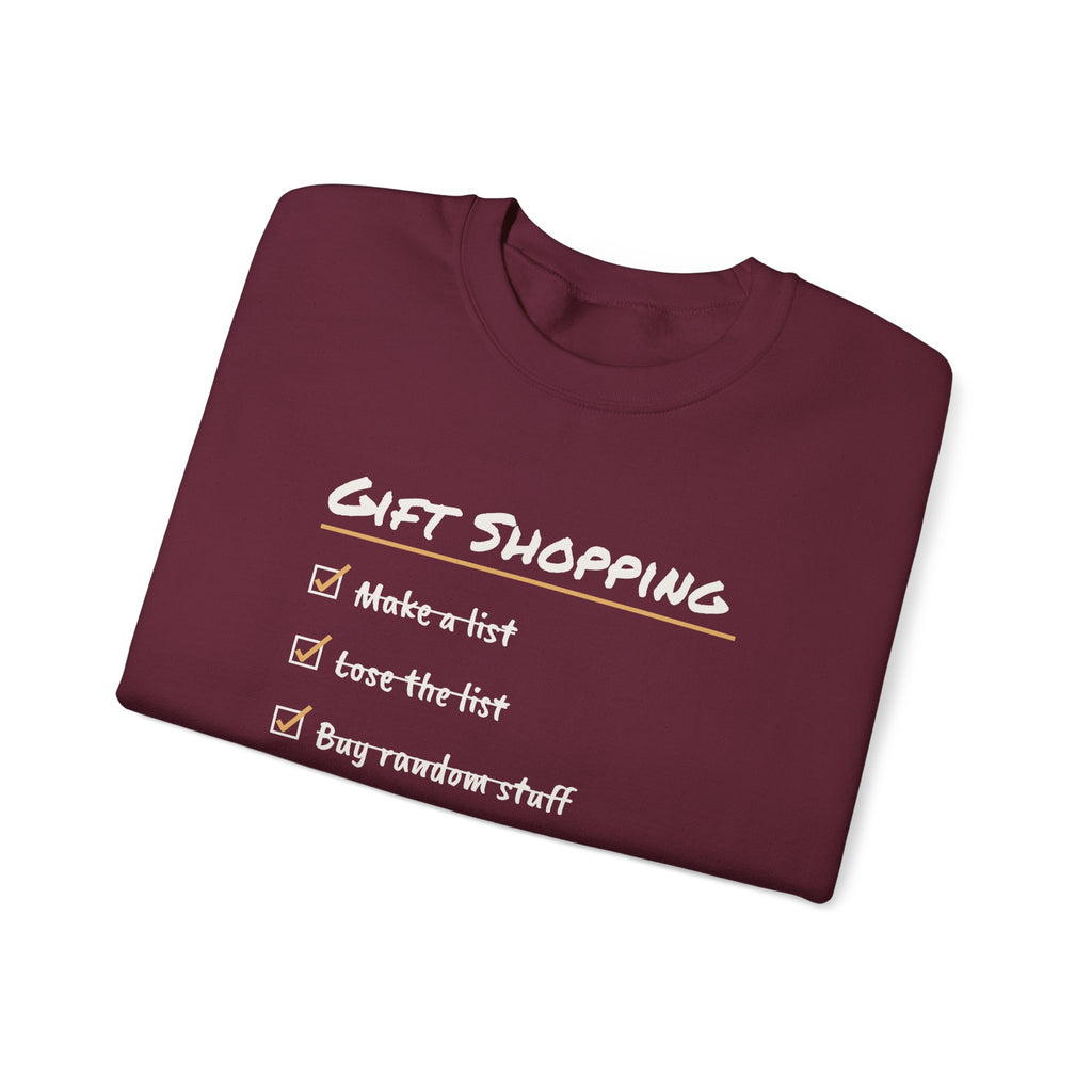 Funny Christmas Shopping Sweatshirt Lose The List Find It December 26