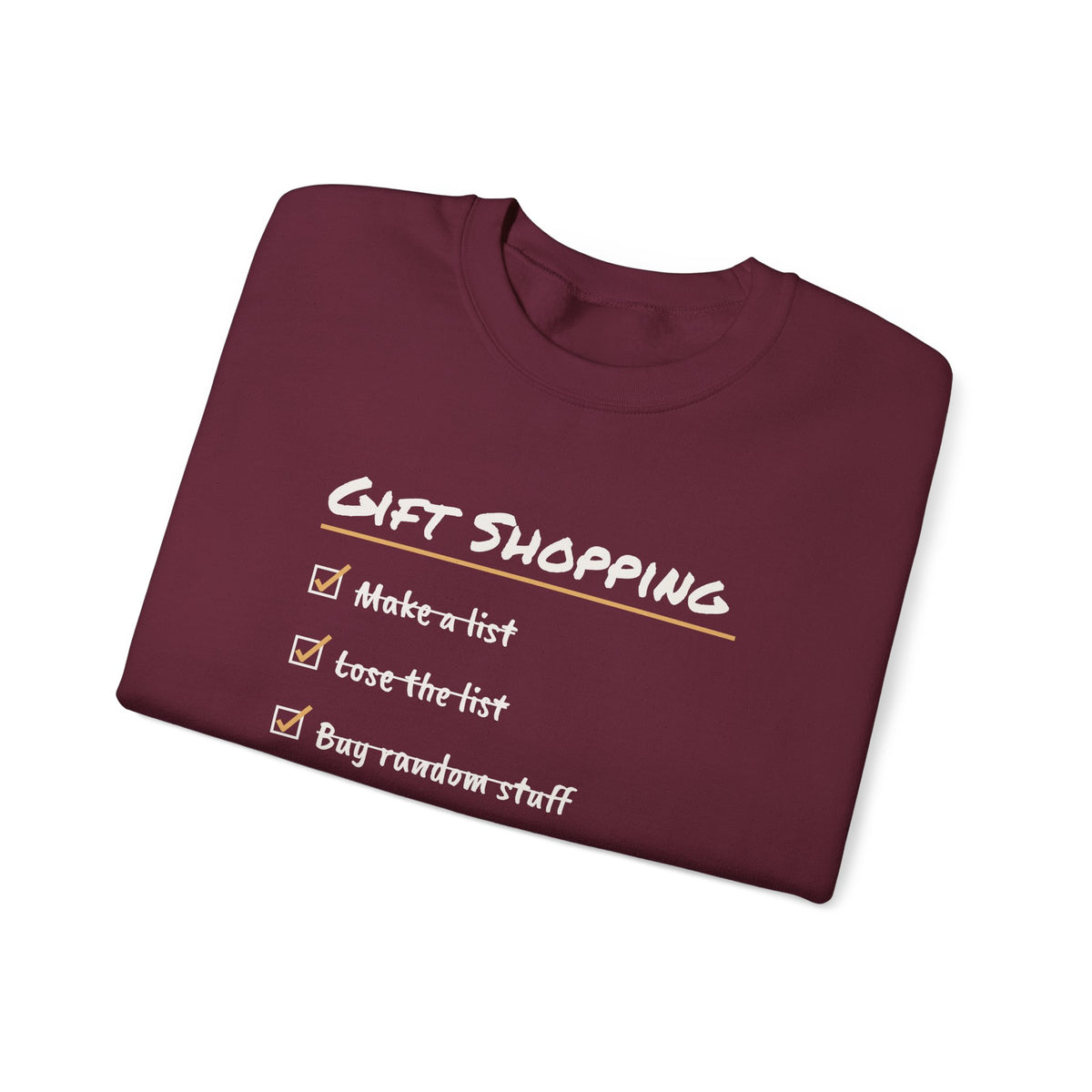 Funny Christmas Shopping Sweatshirt Lose The List Find It December 26