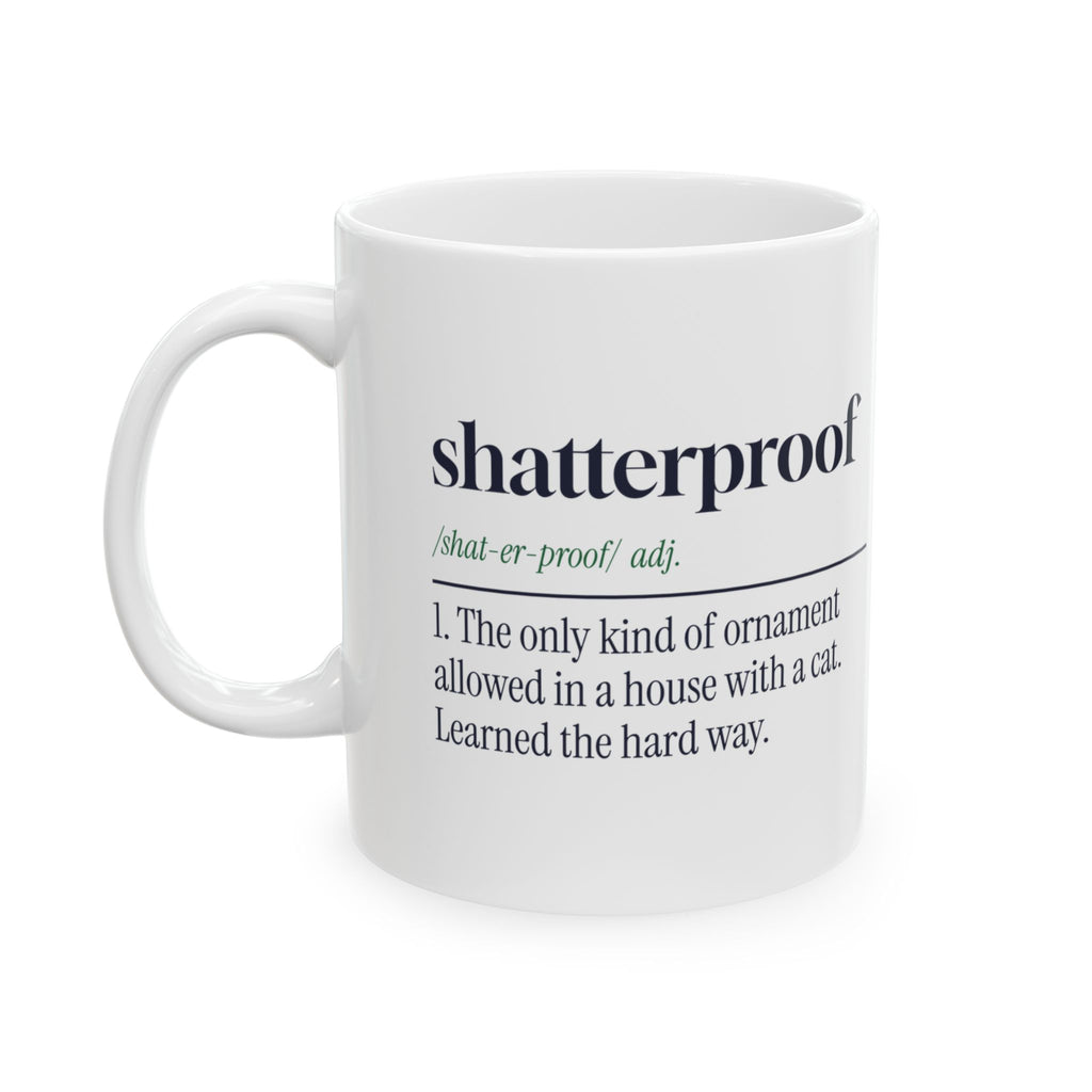 Funny Christmas Cat Coffee Mug Shatterproof Ornament Definition