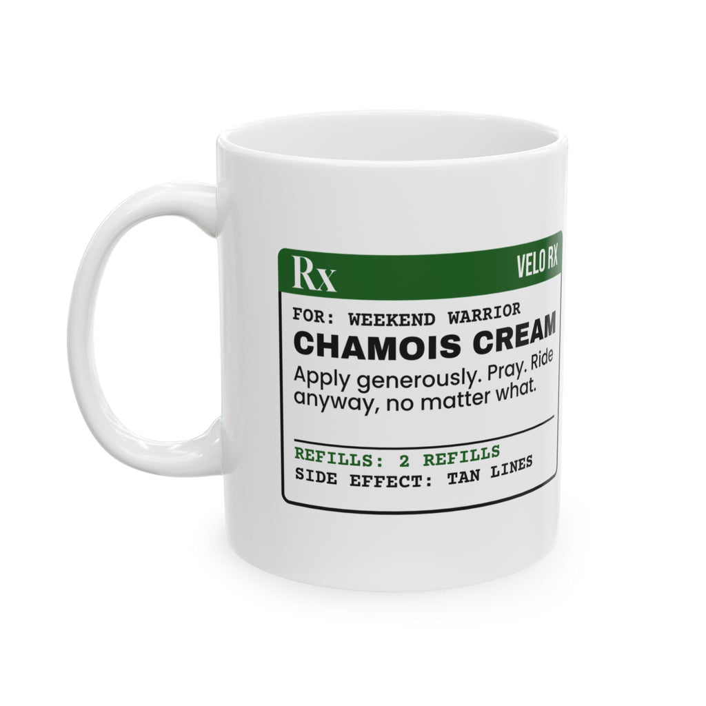 Cycling Coffee Mug Chamois Cream Prescription