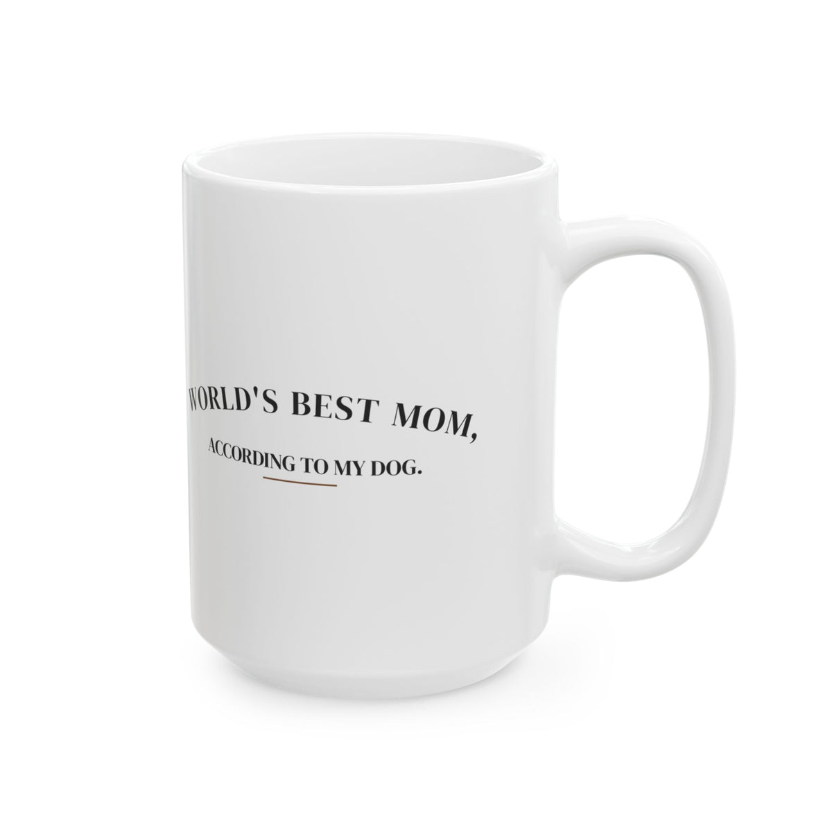 Worlds Best Mom According To My Dog Coffee Mug For Dog Moms