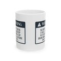 Warning Dad May Fall Asleep Sitting Up Mug