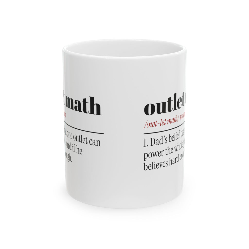 Funny Dad Christmas Coffee Mug Outlet Math Dictionary Christmas Lights