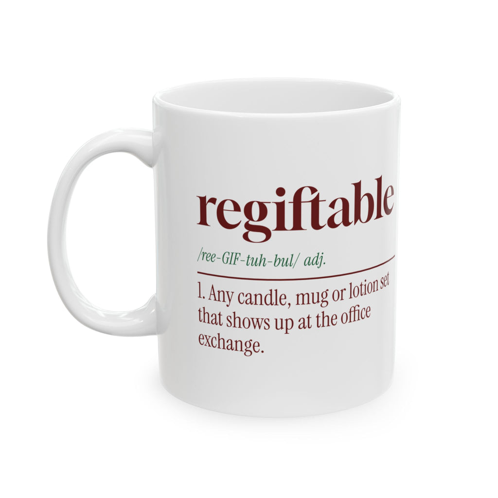 Funny Christmas Coworker Coffee Mug Regiftable Dictionary Definition