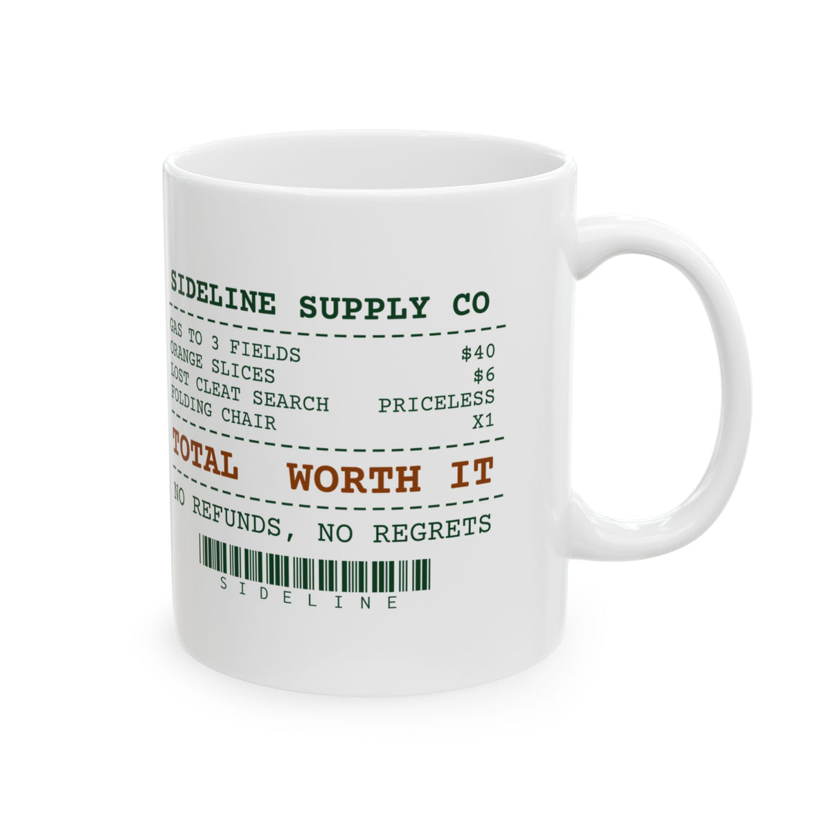 Soccer Mom Coffee Mug "Weekend Receipt" For Mom