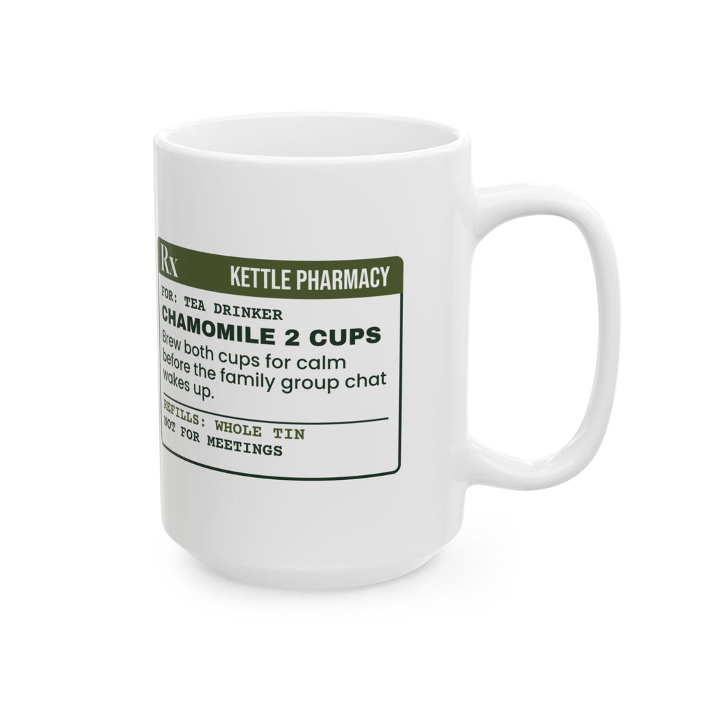 Funny Tea Lover Coffee Mug Chamomile 2 Cups Prescription For Tea Drinkers
