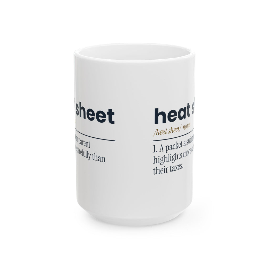 Funny Swim Mom Coffee Mug Heat Sheet Definition For Swim Parents
