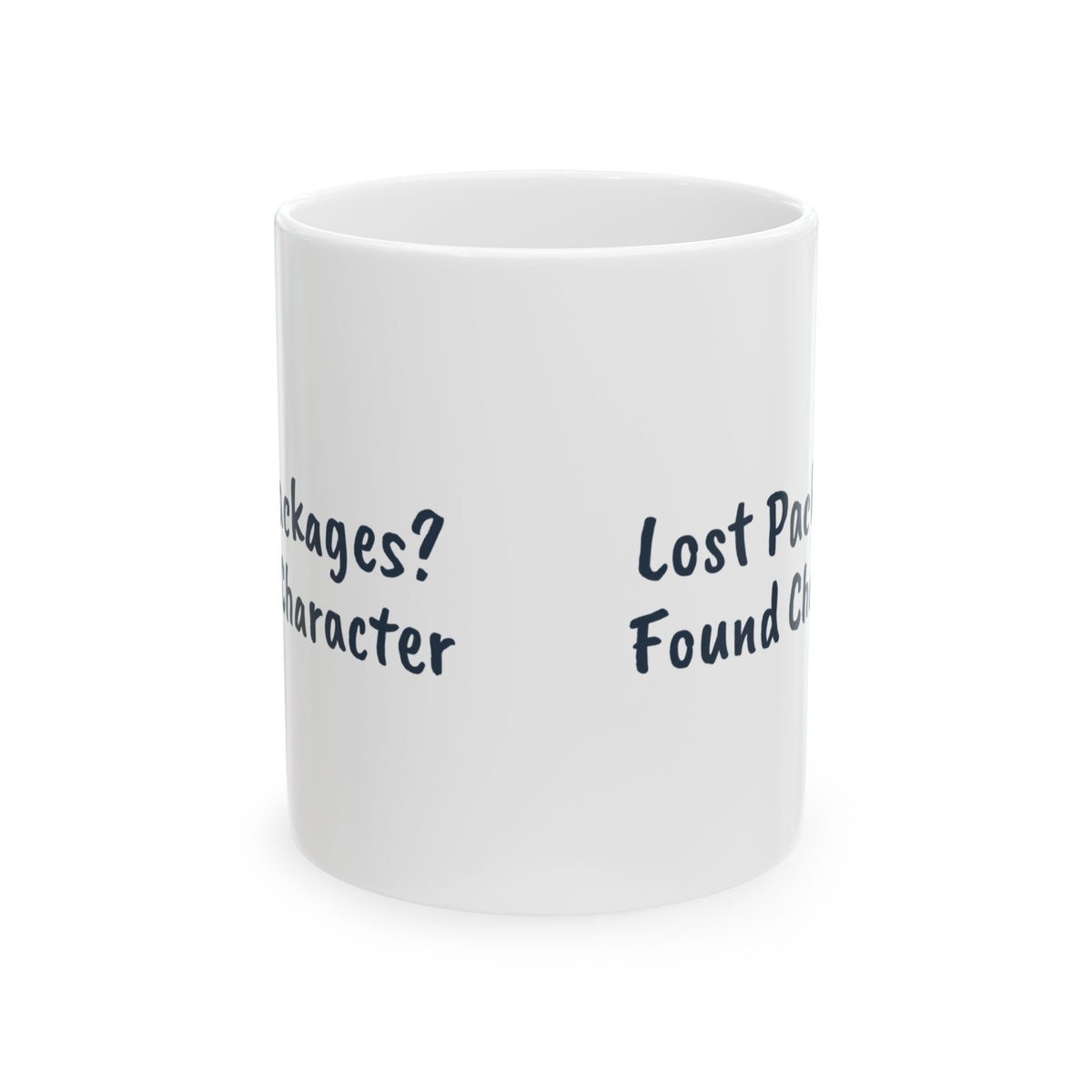 Funny Delivery Driver Mug Lost Packages Found Character