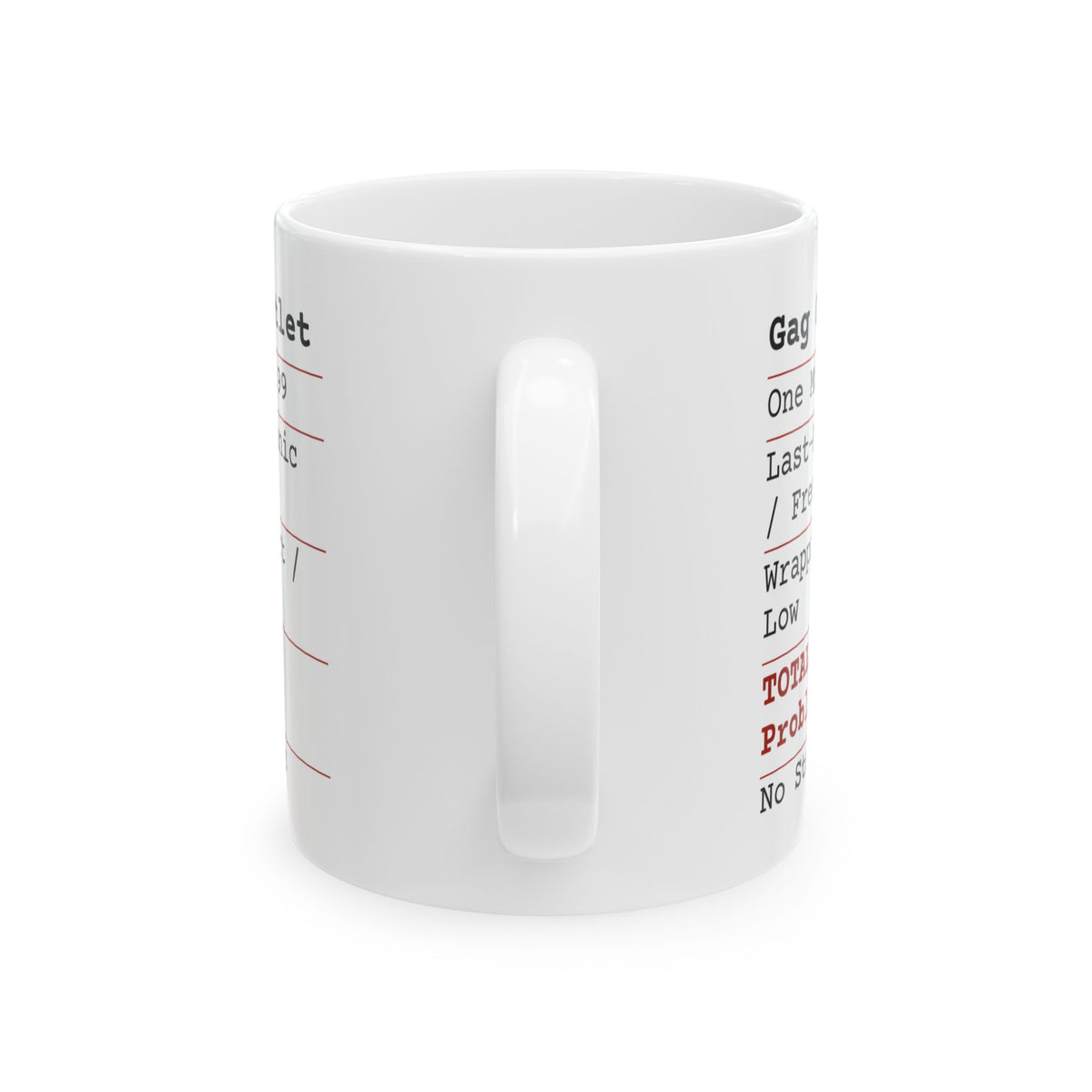 Funny White Elephant Coffee Mug Gag Gift Receipt Your Problem Now