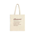 Funny Christmas Mom Tote Bag Elfhausted Dictionary Definition