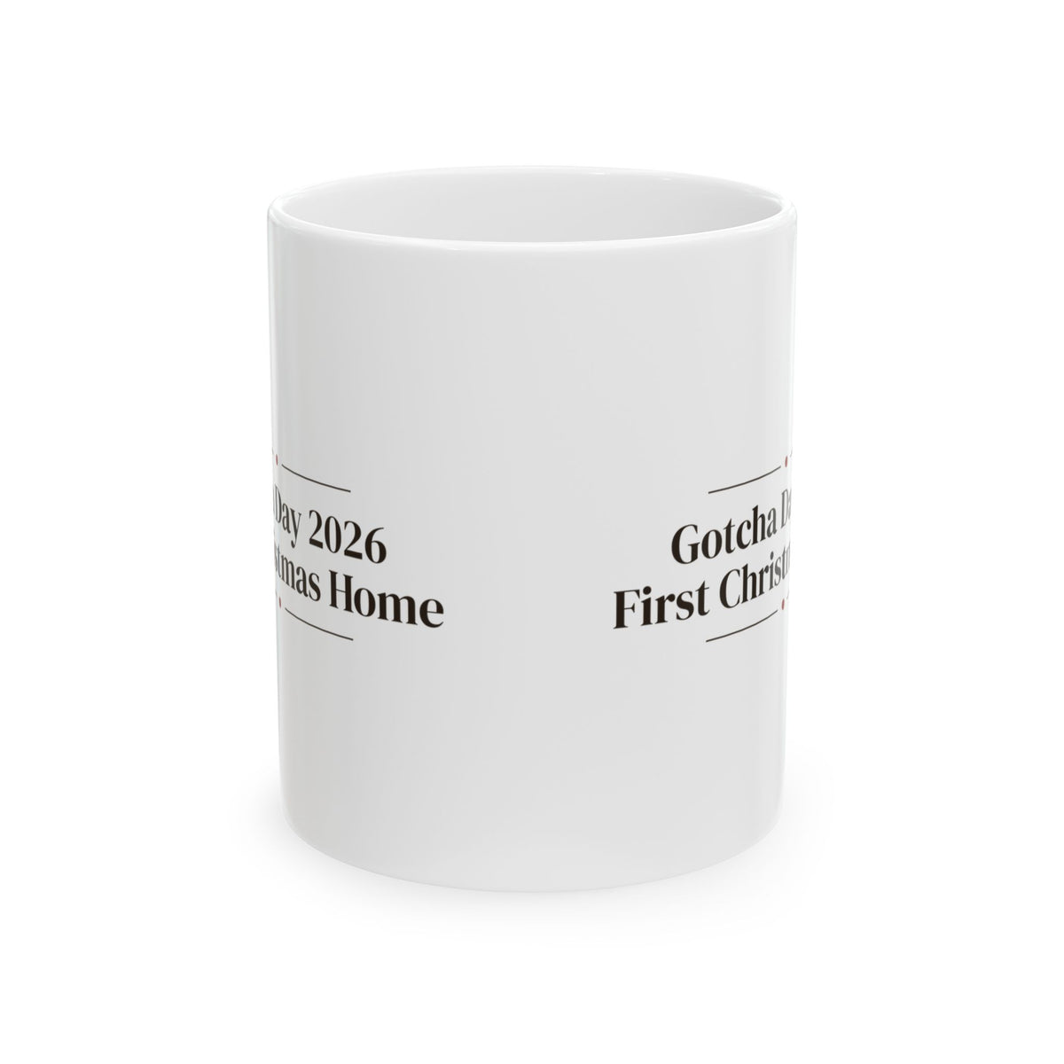 Rescue Dog Christmas Coffee Mug Gotcha Day 2026 First Christmas Home