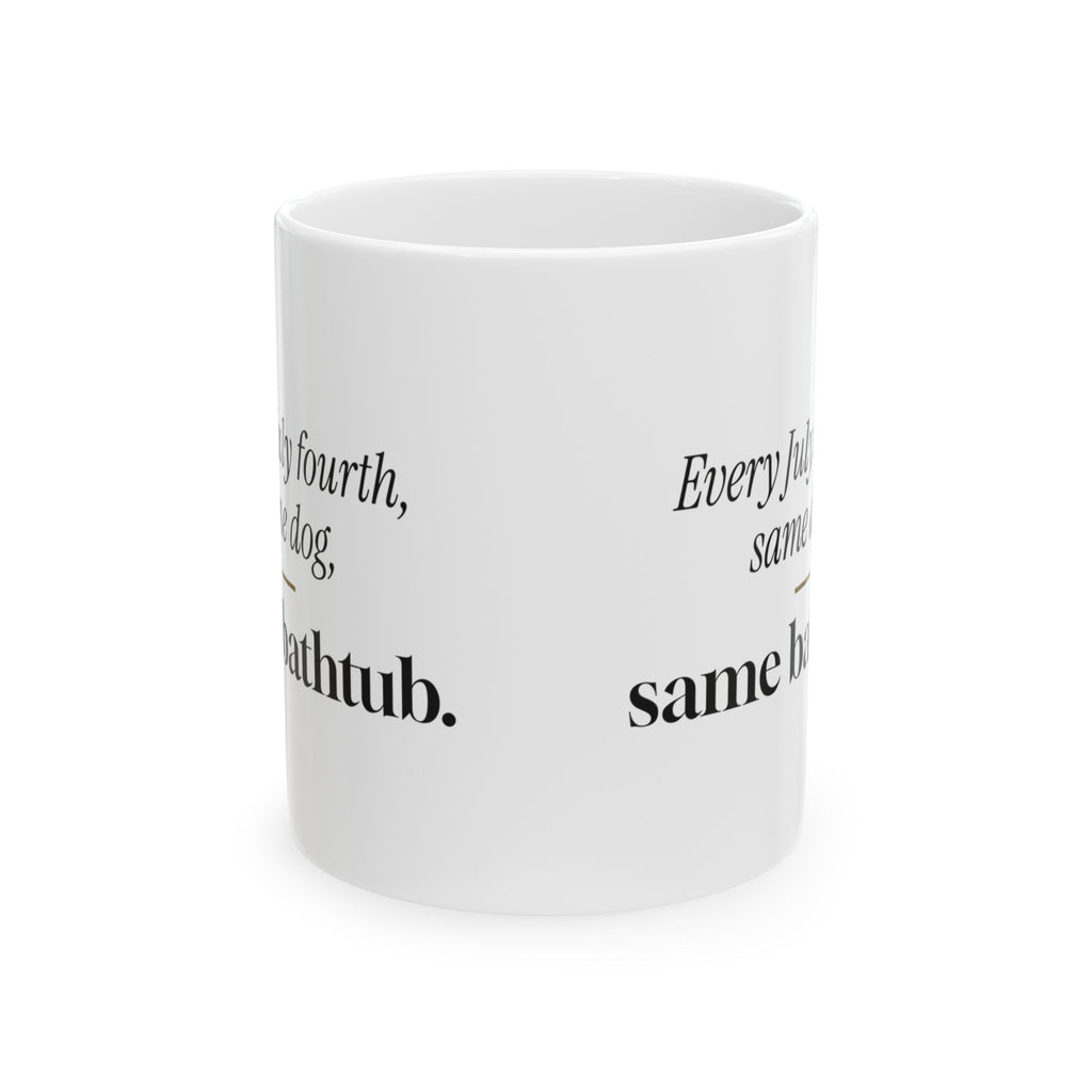 Funny Fireworks Dog Coffee Mug Same Dog Same Bathtub For Dog Lovers