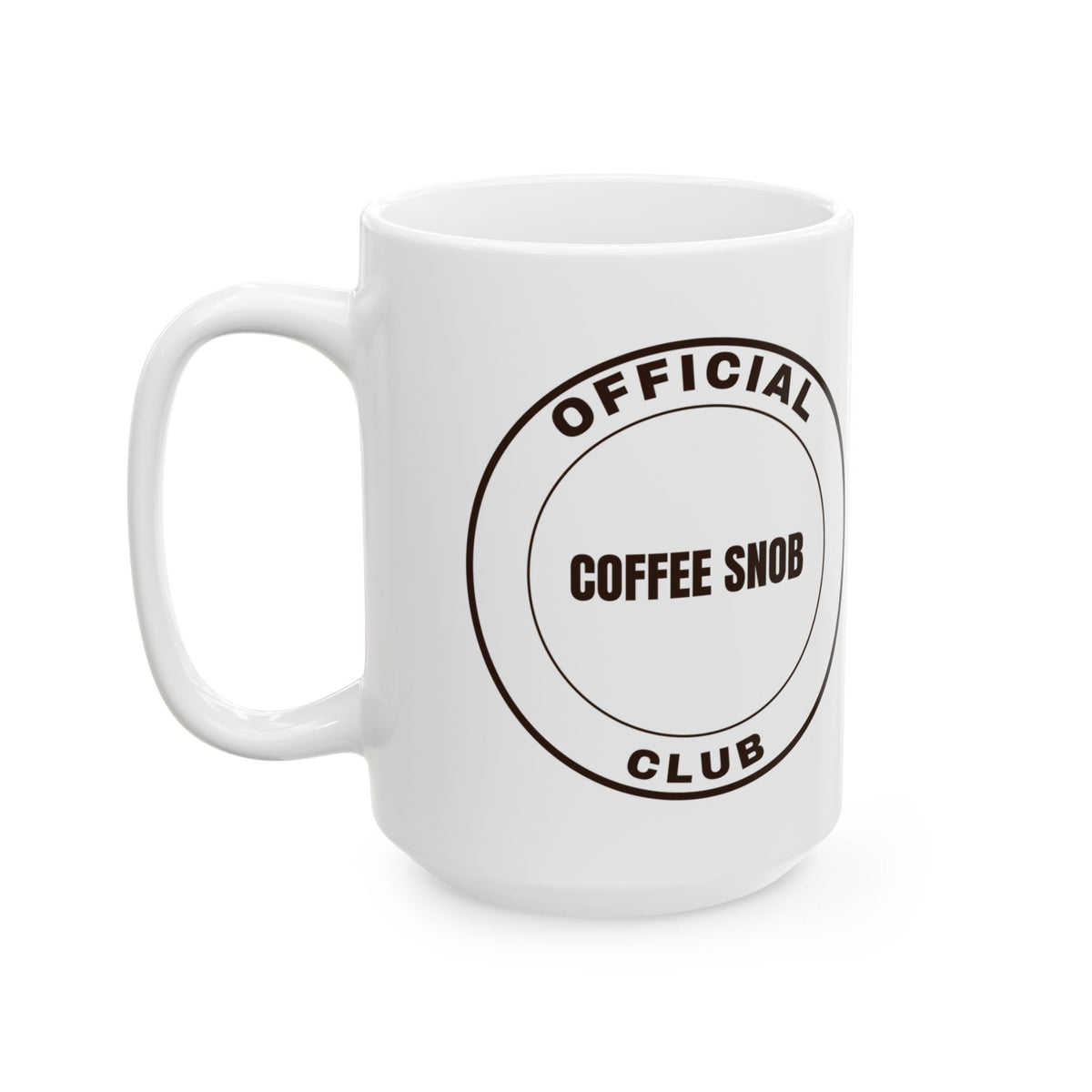 Official Coffee Snob Club Coffee Mug, Funny Coffee