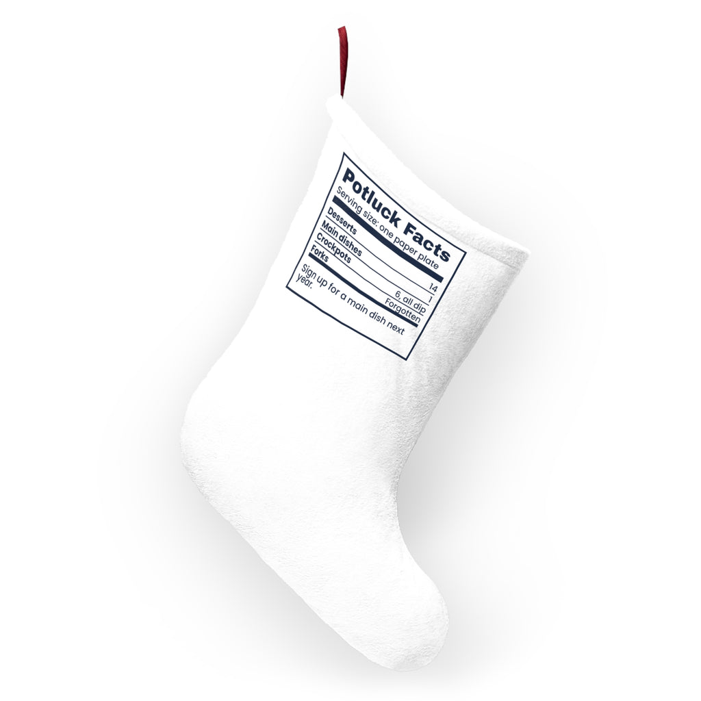 Funny Office Christmas Potluck Christmas Stocking Potluck Nutrition Facts