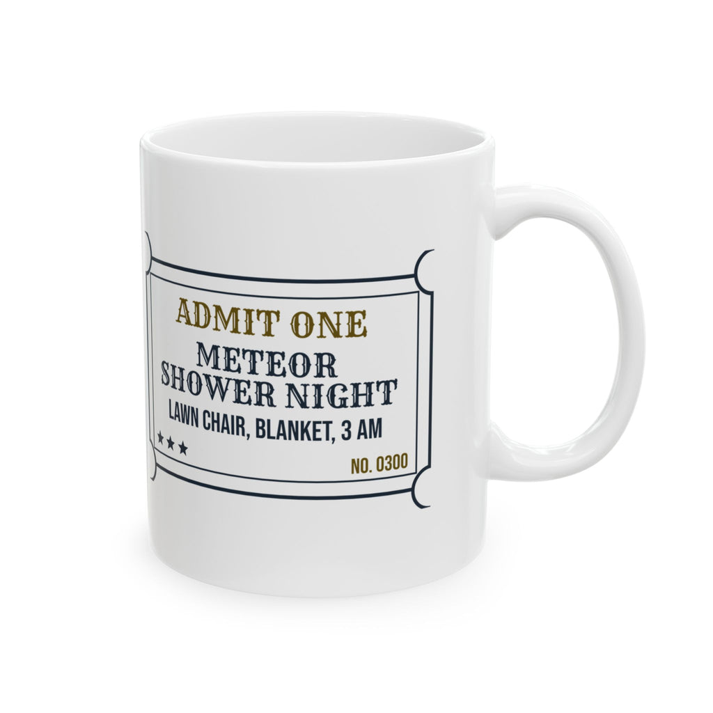 Funny Astronomy Coffee Mug Meteor Shower Night Lawn Chair At 3 AM