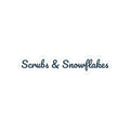 Christmas Nurse Sticker Scrubs And Snowflakes For Nurses