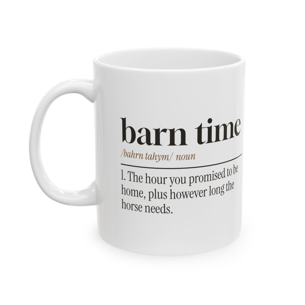Barn Time Coffee Mug For Horse Girls