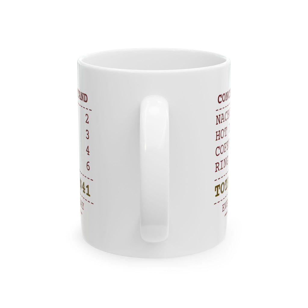 Funny Baseball Mom Coffee Mug Concession Stand Receipt