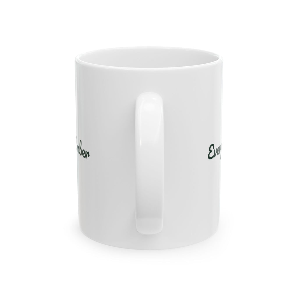 Christmas Coffee Mug Evergreen And Ember Cozy Script Winter Cup