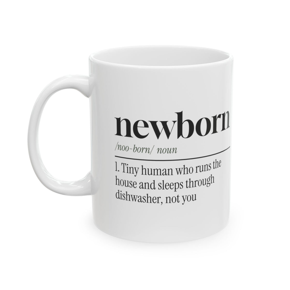 New Mom Coffee Mug Funny Newborn Dictionary For First Time Moms