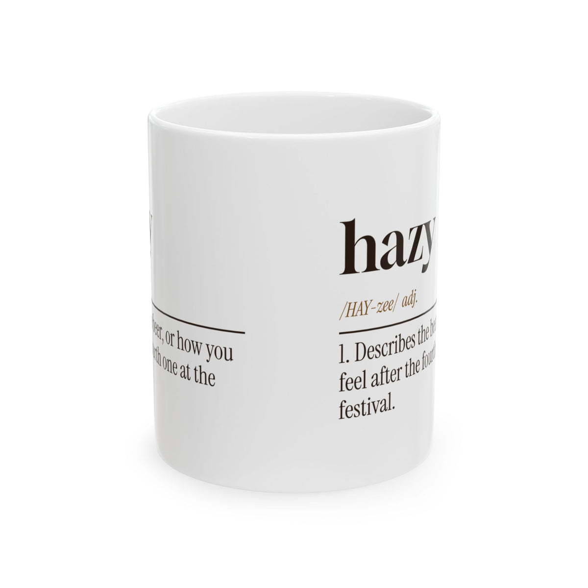 Hazy See: Fourth Beer Coffee Mug For Dad