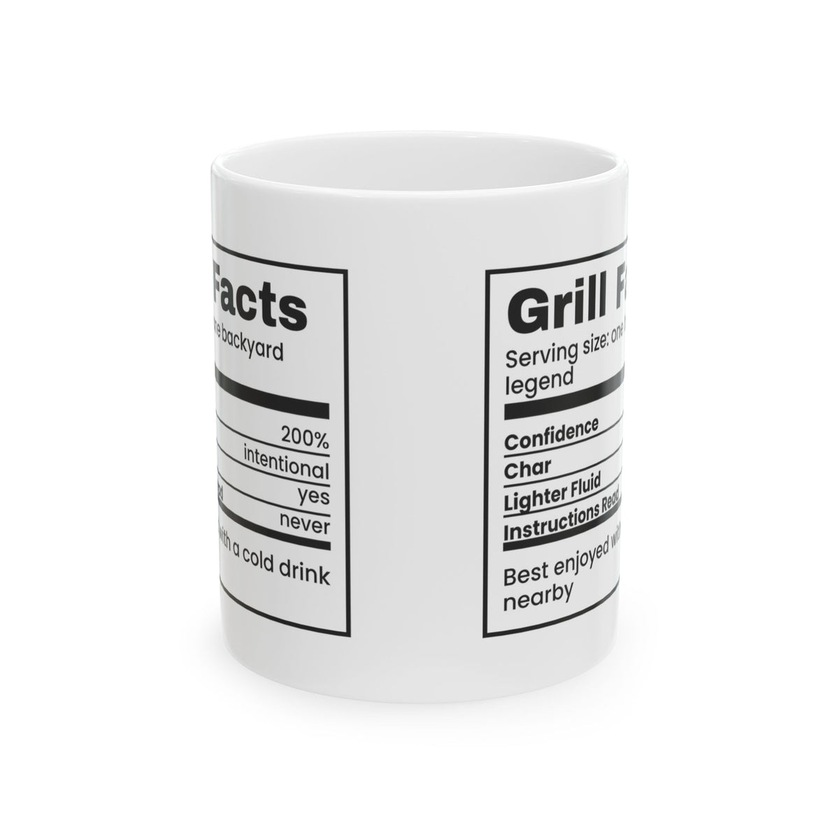 Grill Facts Nutrition Coffee Mug For Dad