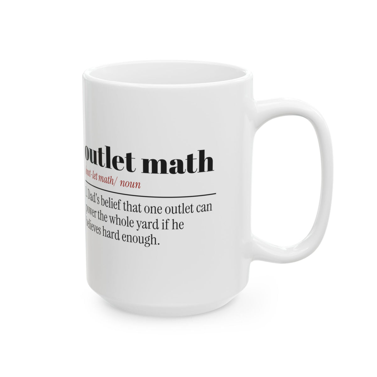 Funny Dad Christmas Coffee Mug Outlet Math Dictionary Christmas Lights