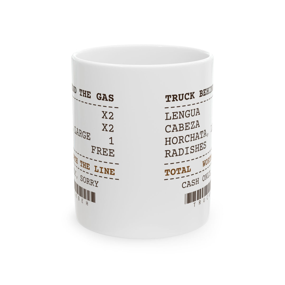 Funny Taco Coffee Mug Food Truck Receipt Worth The Line For Taco Fans