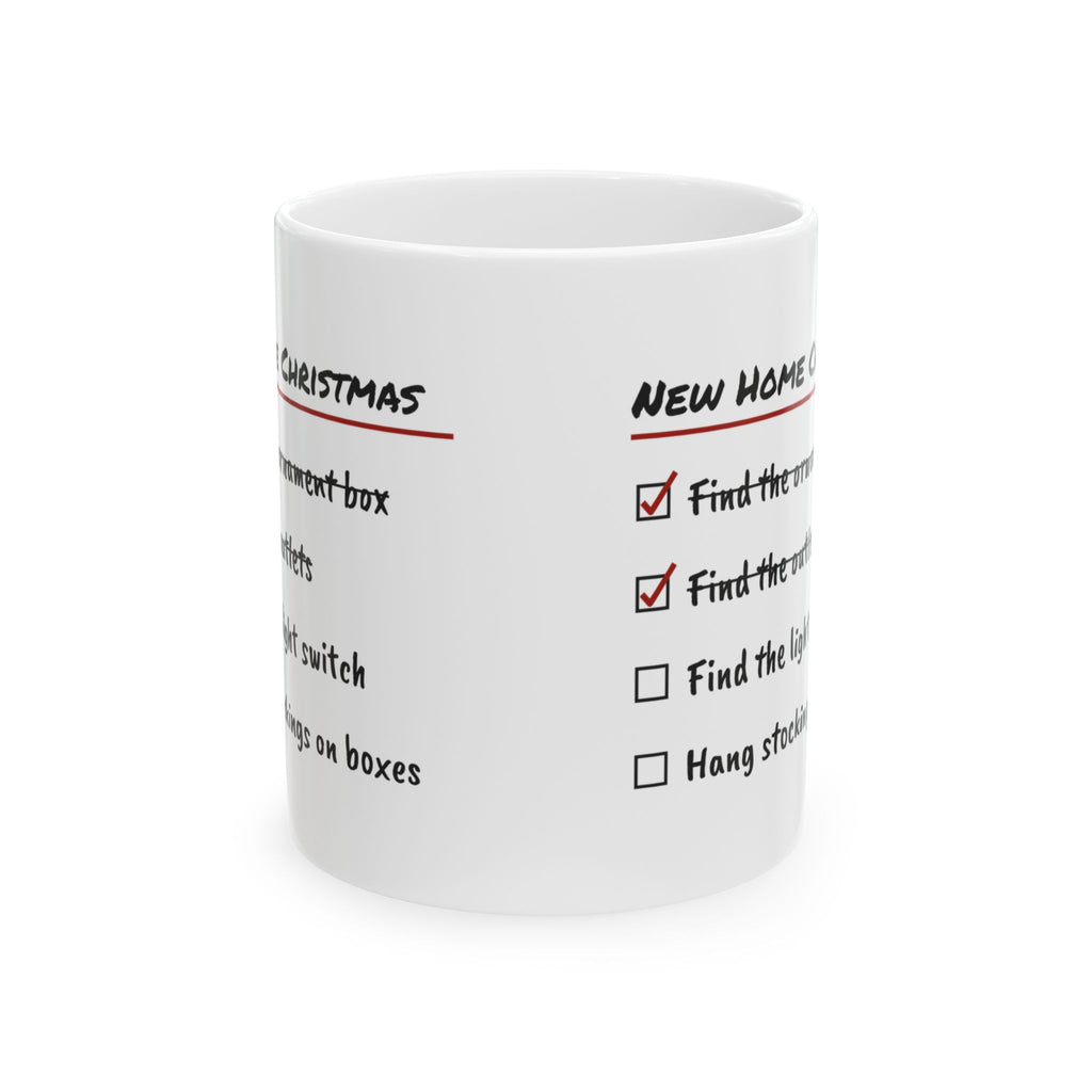 Funny Christmas Coffee Mug New Home Christmas Checklist