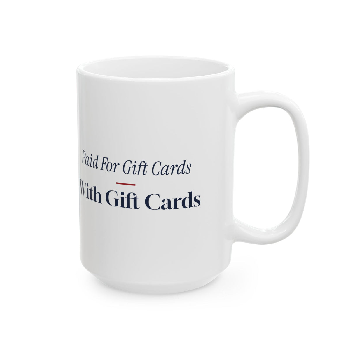 Funny Cashier Christmas Coffee Mug Paying For Cards With Cards