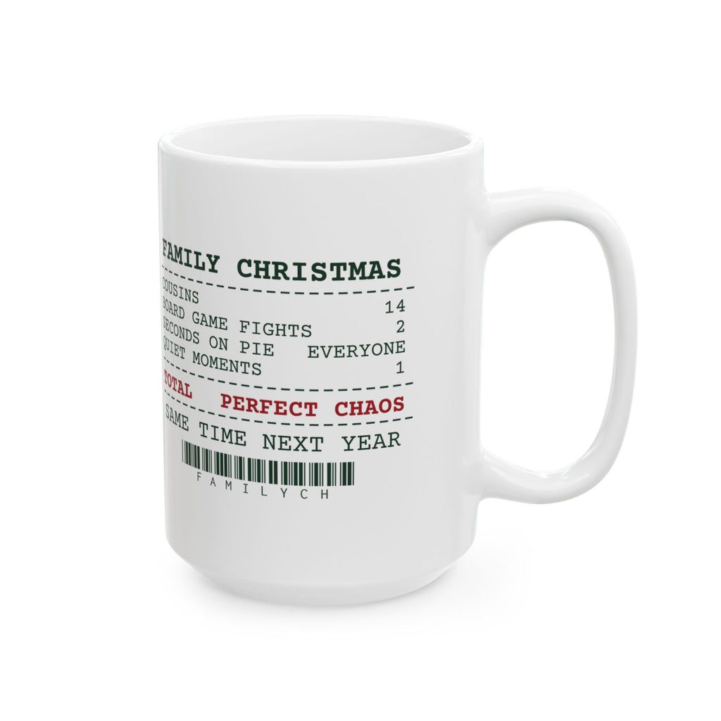 Funny Family Christmas Coffee Mug Family Christmas Receipt