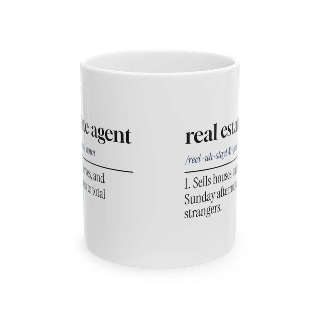 Real Estate Agent Coffee Mug Sells Houses And Nerves