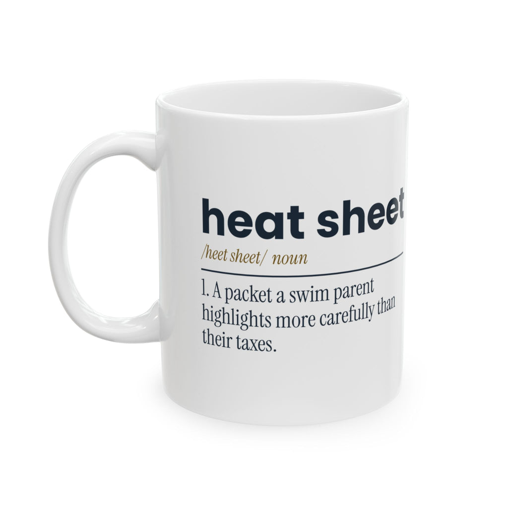 Funny Swim Mom Coffee Mug Heat Sheet Definition For Swim Parents