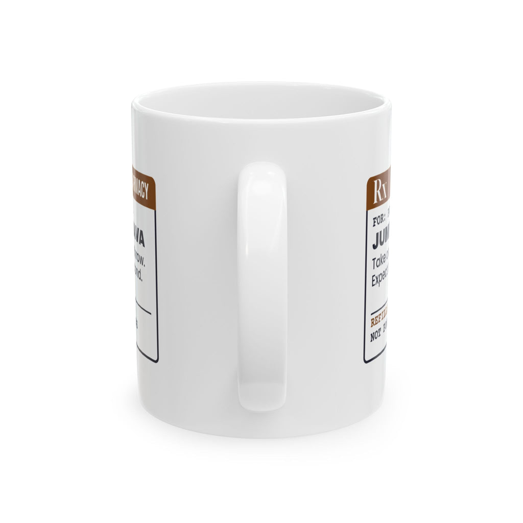 Funny Basketball Coffee Mug Jump Shot Java Prescription For Hoopers