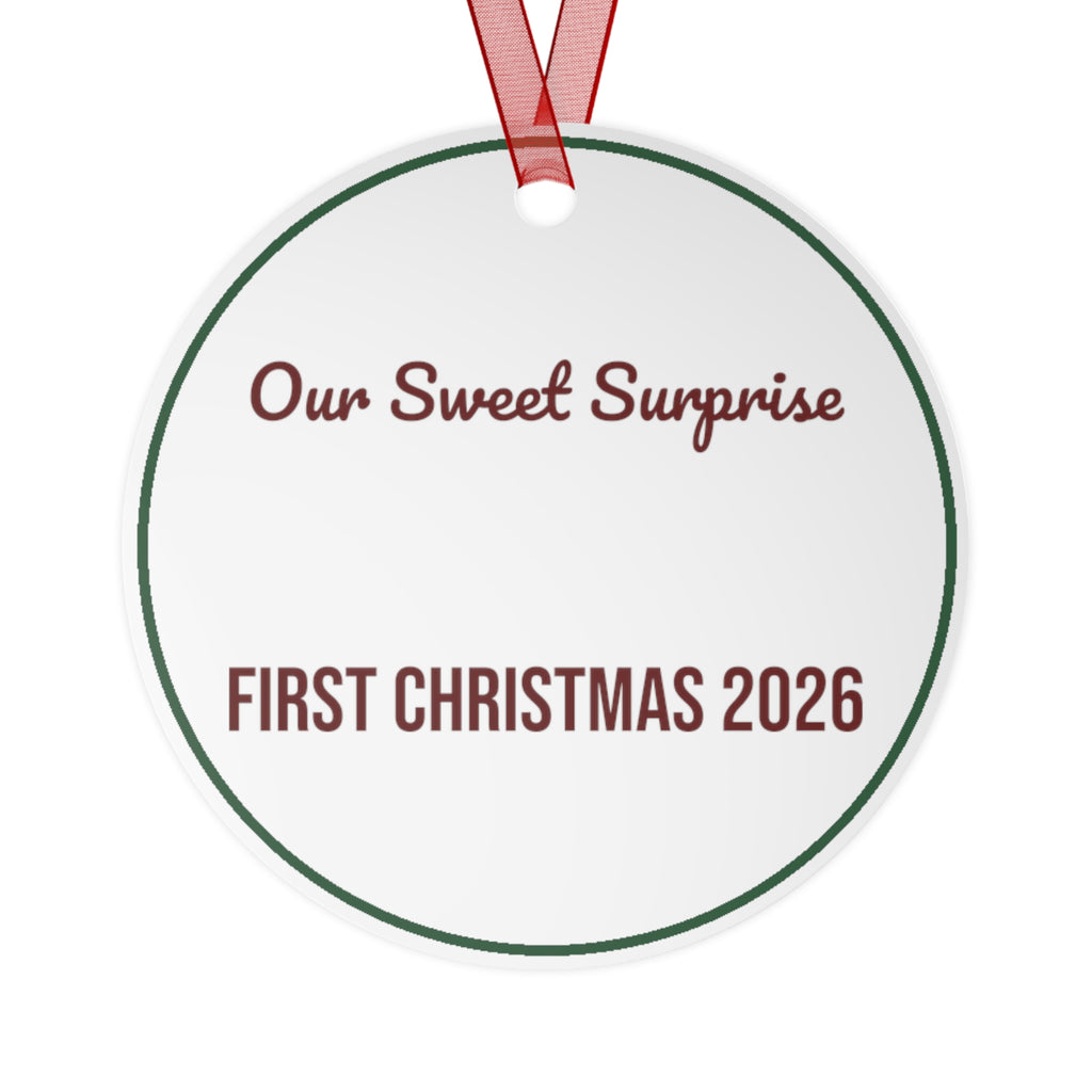 Babys First Christmas Ornament 2026 Our Sweet Surprise