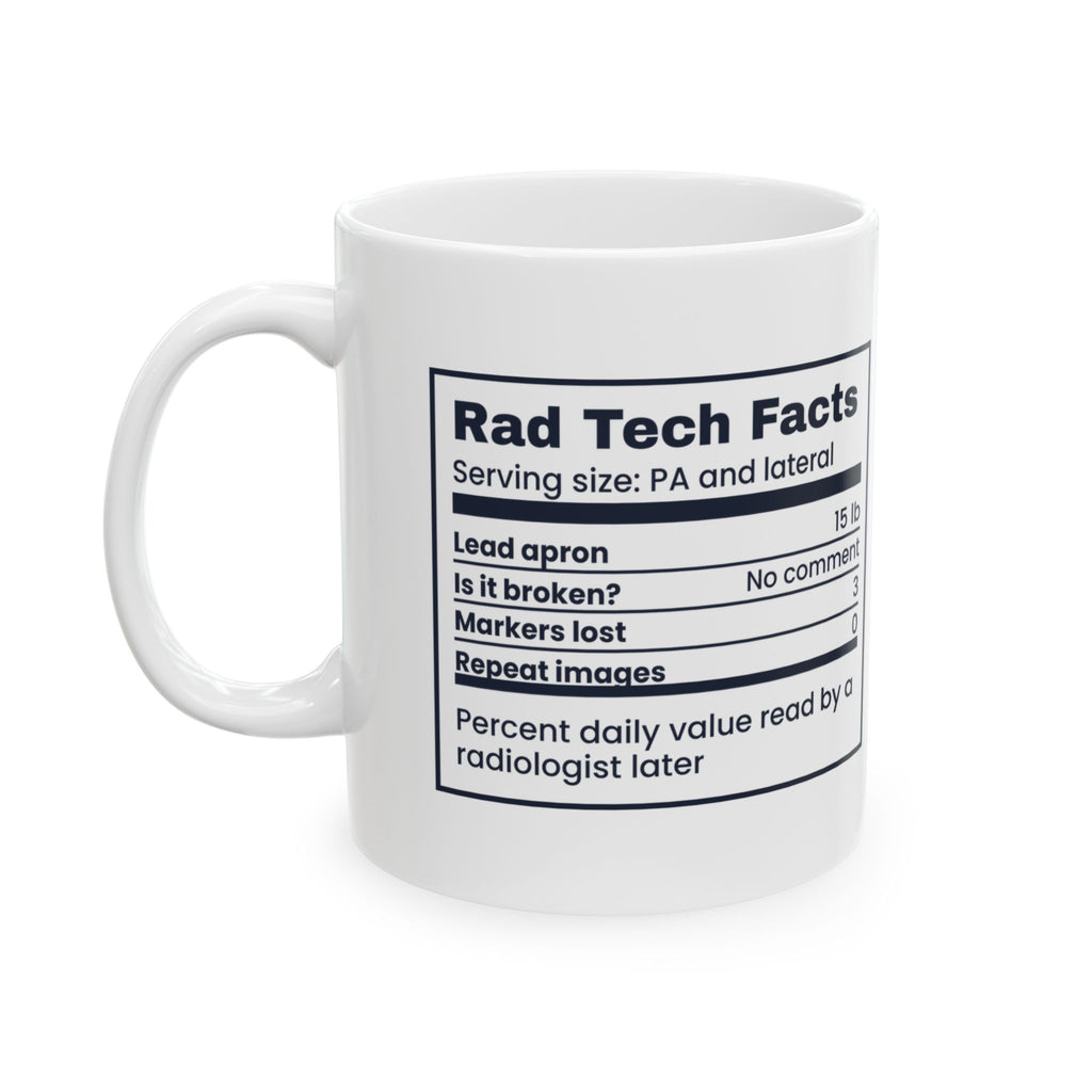 Funny Radiology Mug Rad Tech Facts Markers Lost 3 For Xray Techs