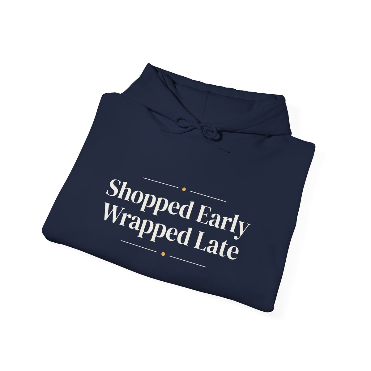 Funny Christmas Shopping Hoodie Shopped Early Wrapped Late