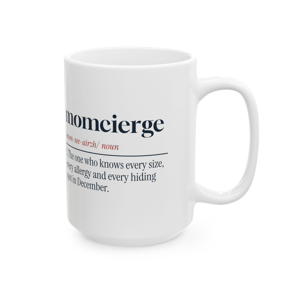 Funny Christmas Coffee Mug Momcierge Dictionary Definition For Mom