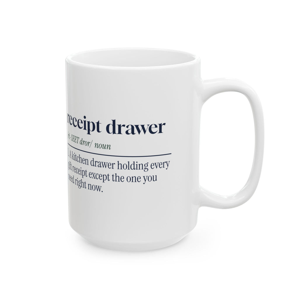 Funny Christmas Coffee Mug Receipt Drawer Definition For Shoppers