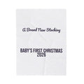 Baby's First Christmas 2026 Throw Blanket A Brand New Stocking For Parents
