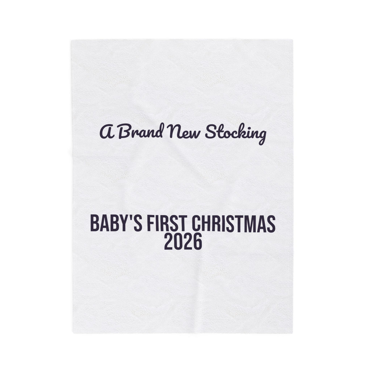 Baby's First Christmas 2026 Throw Blanket A Brand New Stocking For Parents